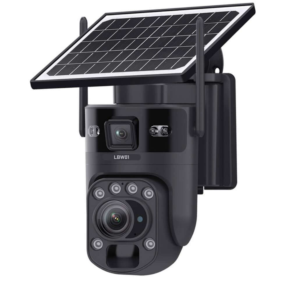 Camera wifi 4G solar lbw01 12MP zoom 20X Optico duas telas audio rastreamento cctv - Garantia de 1 Ano