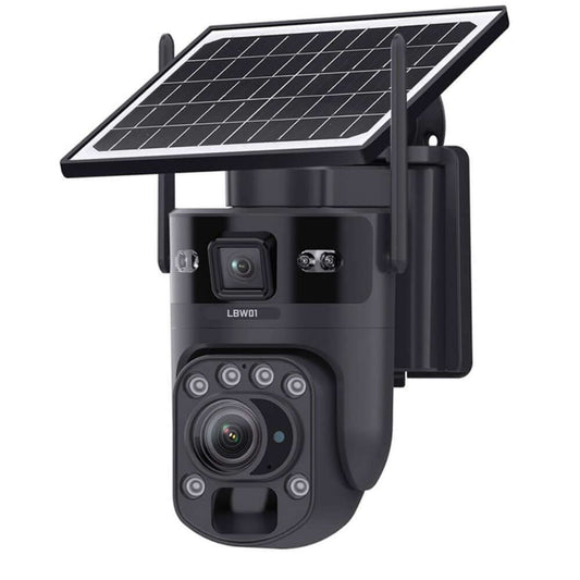 Camera wifi 4G solar lbw01 12MP zoom 20X Optico duas telas audio rastreamento cctv - Garantia de 1 Ano