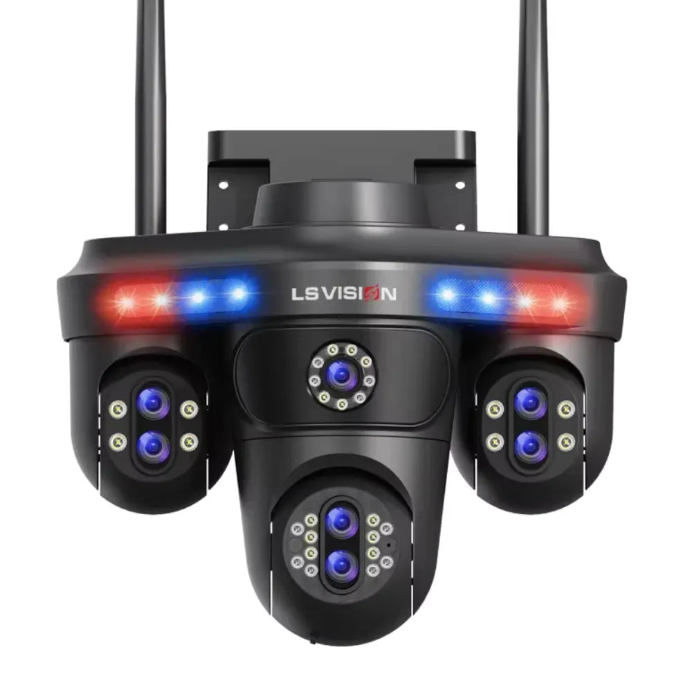Camera de segurança wifi ls vision wl367 Zoom Optico 35mp Quatro Telas 7 Lentes - Garantia de 1 Ano