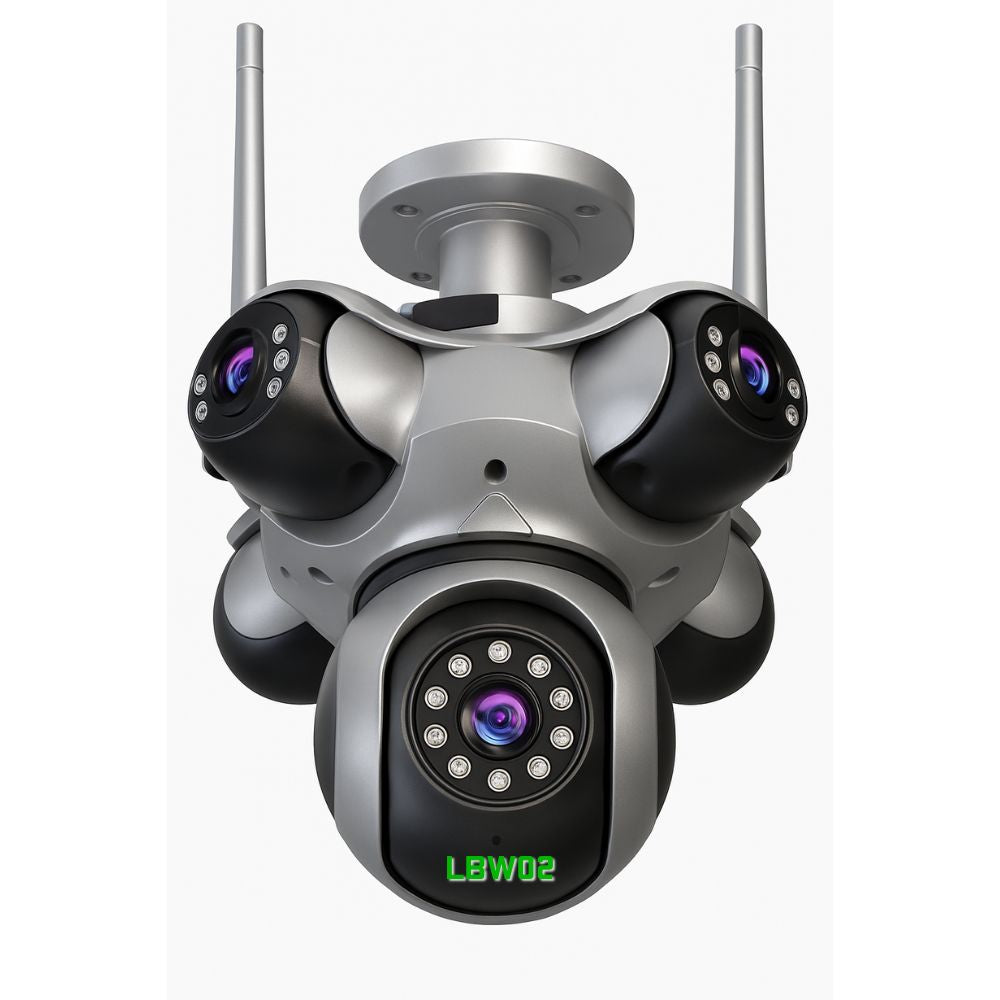 LBW02 Camera de Segurança wifi 25MP 5 Lentes Vigilância 360° Visao Noturna Colorida