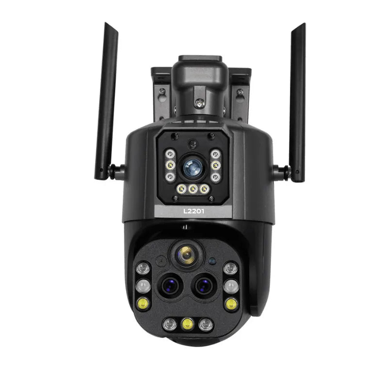 Camera wifi externa inteligente zoom 20x 8k Visão Noturna colorida Ip66 L2201 Cartão 128GB - Garantia de 1 Ano - LojaLB