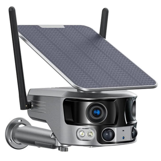 L401 Camera solar externa 4G Wifi 4k 180 graus Detecção Inteligente de Humanos Suporta CCTV Visão Panoramica - Garantia de 1 Ano - LojaLB