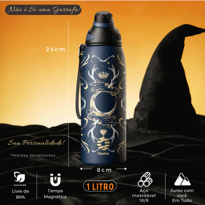 Garrafa térmica pra agua inox 1L com vedação segura e uso prático. Ideal para academia, trabalho e viagens.