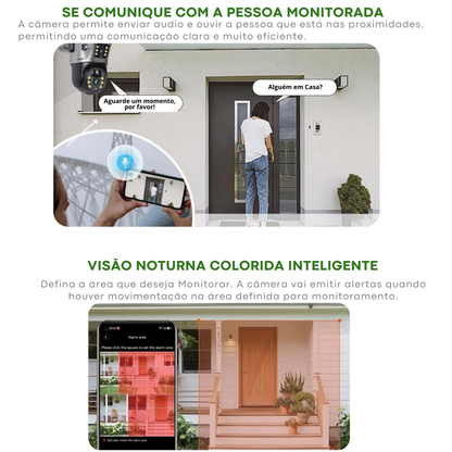 Camera solar com entrada pra chip 4g sem internet