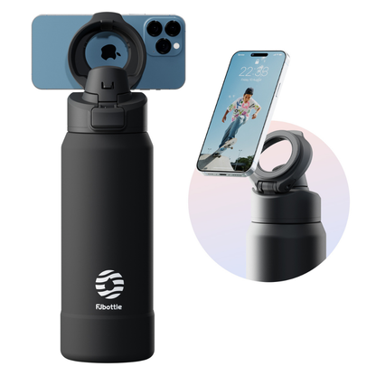 Garrafa Térmica Magnética 950ml em Aço Inox com Suporte para Celular - LojaLB