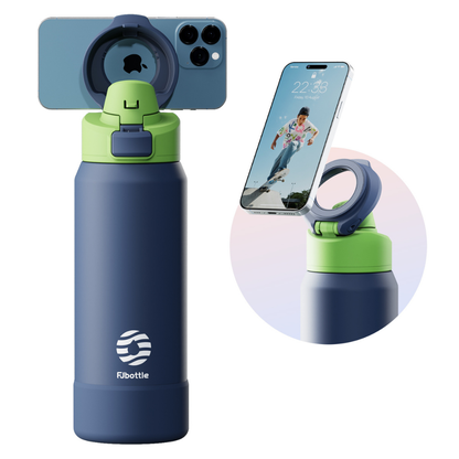 Garrafa Térmica Magnética 950ml em Aço Inox com Suporte para Celular - LojaLB