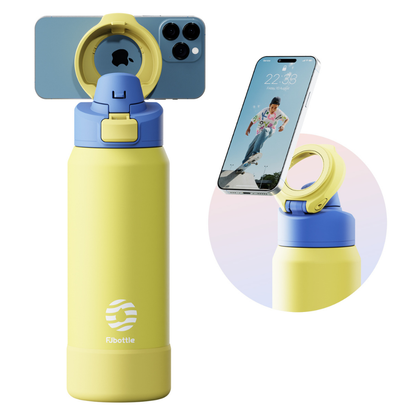 Garrafa Térmica Magnética 950ml em Aço Inox com Suporte para Celular - LojaLB
