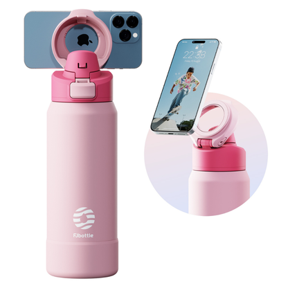 Garrafa Térmica Magnética 950ml em Aço Inox com Suporte para Celular - LojaLB