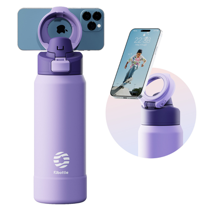 Garrafa Térmica Magnética 950ml em Aço Inox com Suporte para Celular - LojaLB