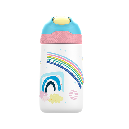 Garrafa Termica infantil estampa Com Canudo Ultra Resistente 350ml - LojaLB