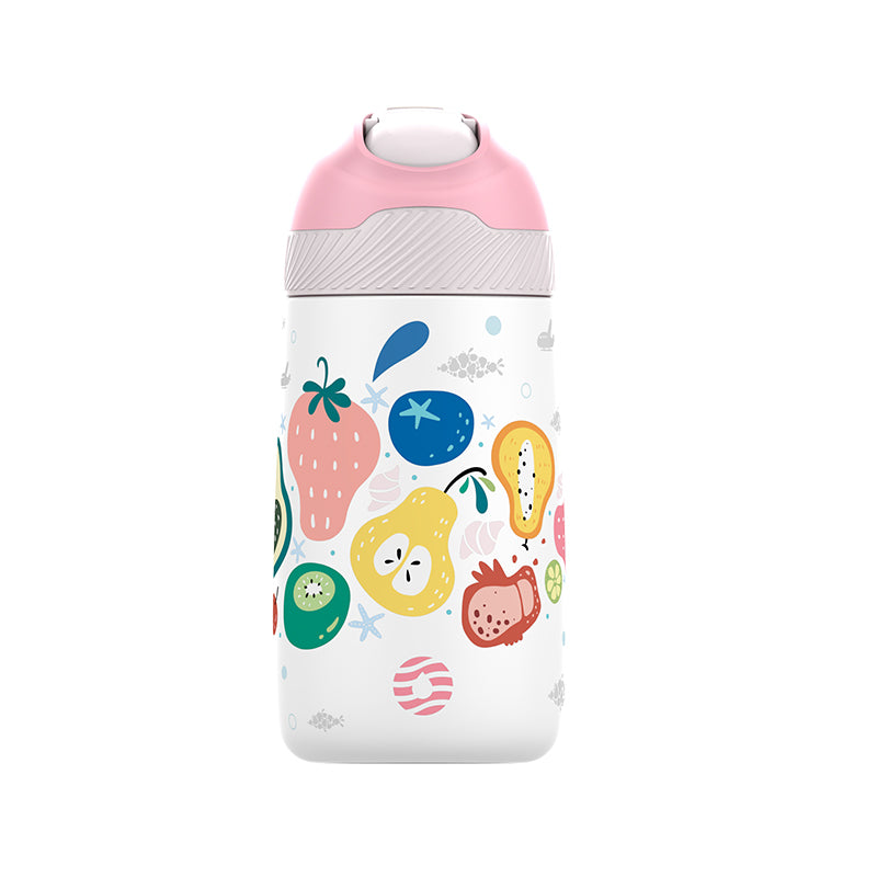 Garrafa Termica infantil estampa Com Canudo Ultra Resistente 350ml - LojaLB