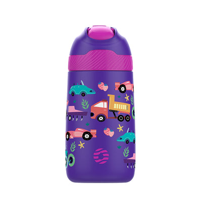 Garrafa Termica infantil estampa Com Canudo Ultra Resistente 350ml - LojaLB