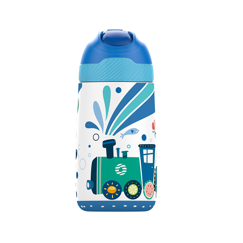 Garrafa Termica infantil estampa Com Canudo Ultra Resistente 350ml - LojaLB