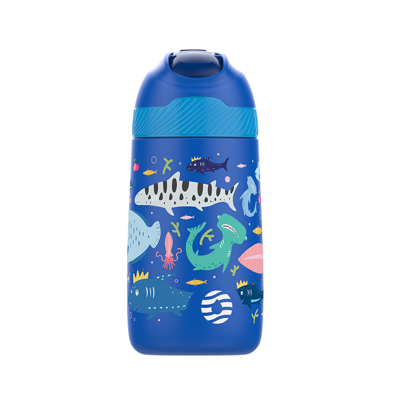 Garrafa Termica infantil estampa Com Canudo Ultra Resistente 350ml - LojaLB