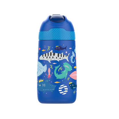 Garrafa Termica infantil estampa Com Canudo Ultra Resistente 350ml - LojaLB