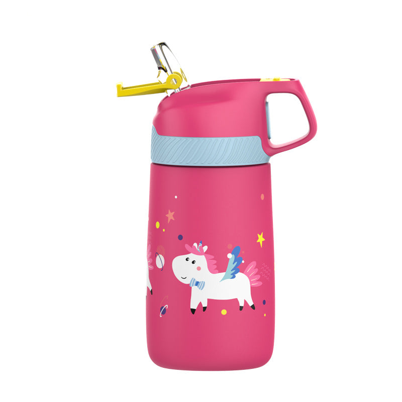 Garrafa Termica infantil estampa Com Canudo Ultra Resistente 350ml - LojaLB