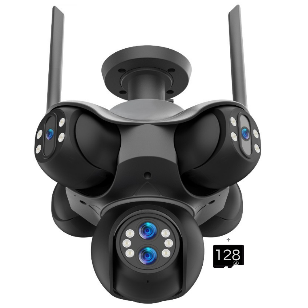 LBW02 Pro Vision 360 – Câmera de Segurança WiFi Externa com Visão Noturna e Monitoramento Inteligente - LojaLB