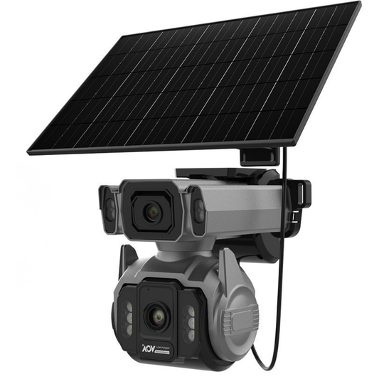 LBW03 Solar 4G AOV Câmera de Segurança Solar 4G 360° com Gravação 24h e Zoom Óptico - Garantia de 1 Ano