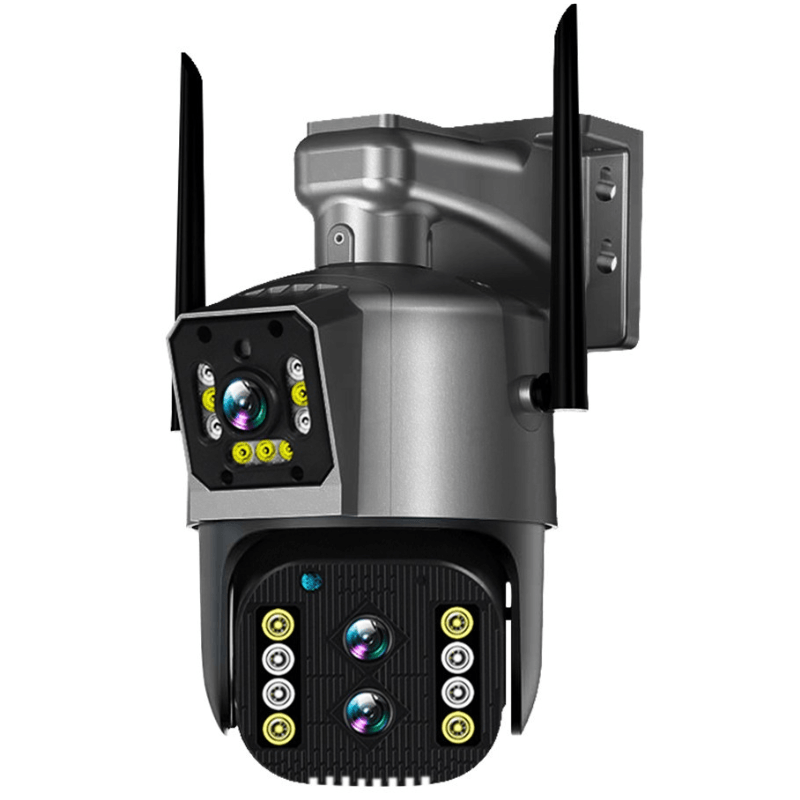 Camera wifi externa inteligente 8MP 4k Visão Noturna colorida Ip66 L2101 Cartão 128GB - Garantia de 1 Ano - LojaLB