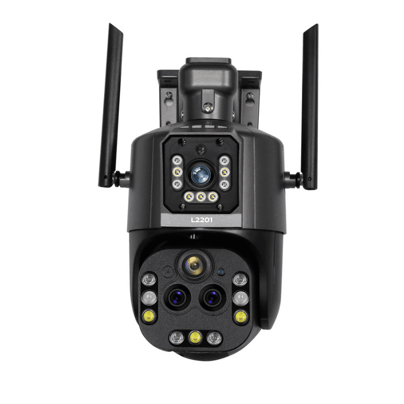 Camera wifi externa inteligente zoom 20x 8k Visão Noturna colorida Ip66 L2201 Cartão 128GB - Garantia de 1 Ano - LojaLB