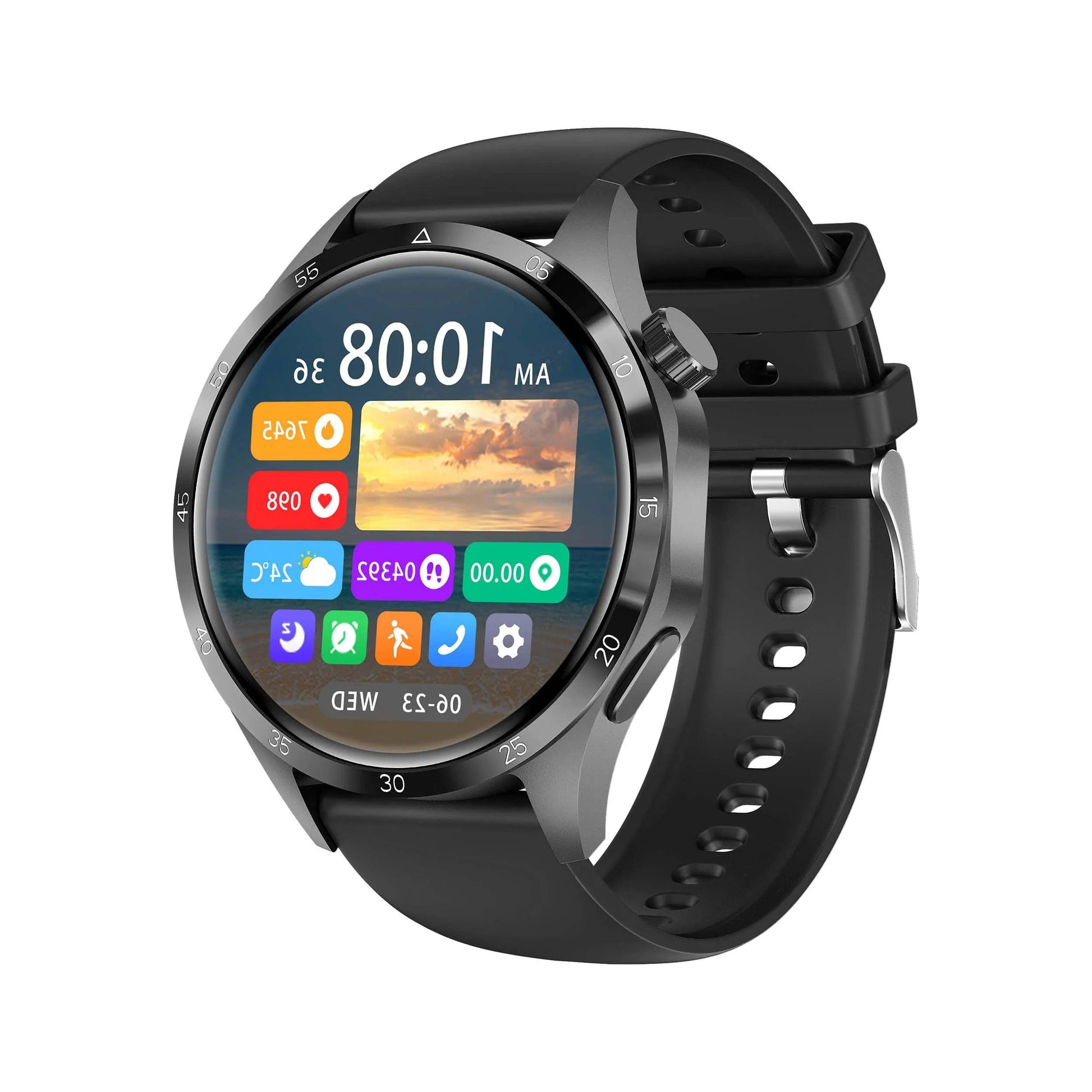 Relogio Smartwatch inteligente GT4i NFC GPS Bussola - LojaLB
