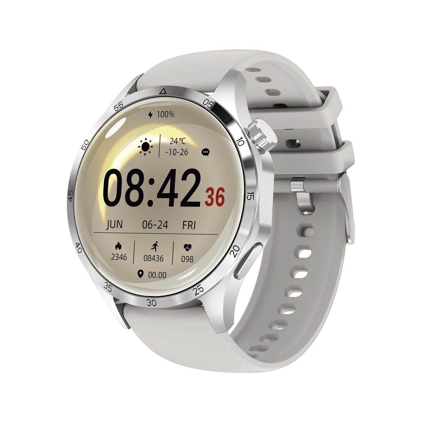 Relogio Smartwatch inteligente GT4i NFC GPS Bussola - LojaLB