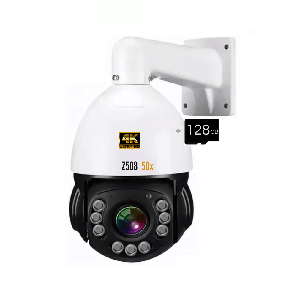Camera de segurança ip Poe 50x 8mp 4k H265+ Varifocal automatico onvif 4K IMX415 H.265+ Infravermelho - 1 Ano de Garantia - LojaLB