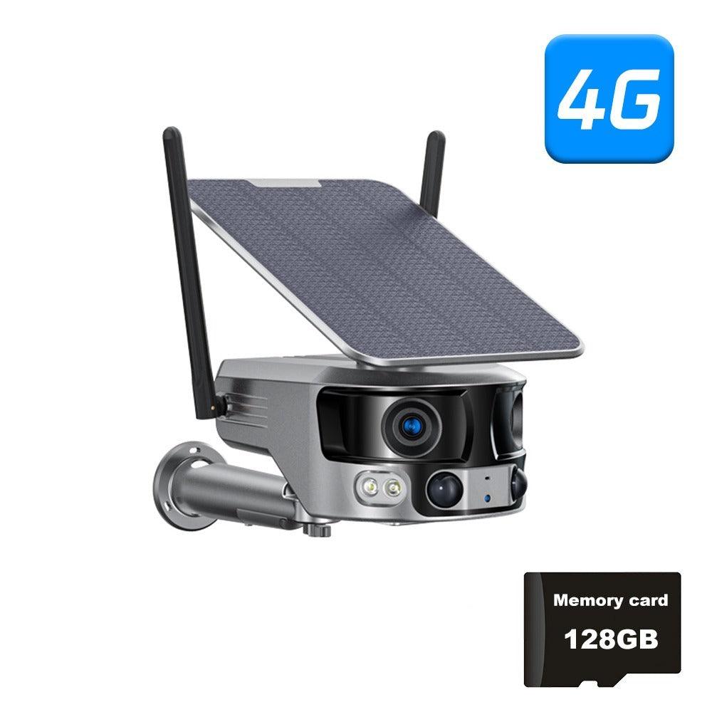 L401 Camera solar externa 4G Wifi 4k 180 graus Detecção Inteligente de Humanos Suporta CCTV Visão Panoramica - Garantia de 1 Ano - LojaLB